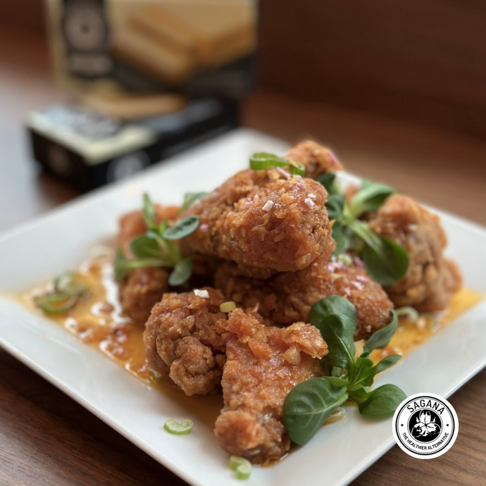 Philippine-Style Fried Chicken with Ketchup, Garlic, and SAGANÀ